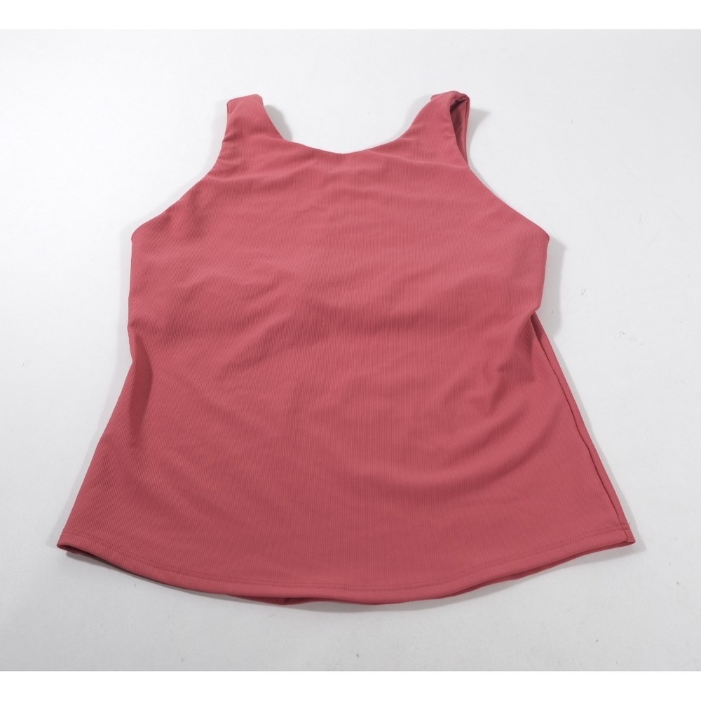 32 Degrees Tank Top Women L Pink 32 Degrees Cool Ribbed Built In Bra Activewear